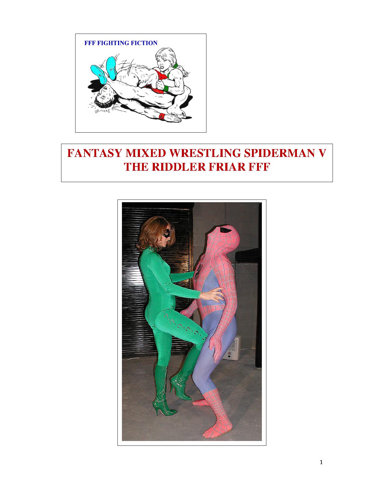 Fantasy_Mixed_Wrestling_Spiderman_v_The_Riddler_cvr_1